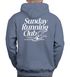 Herren Hoodie Backprint Sport Laufen Joggen Grafik Sunday Running Club Retro Rückenaufdruck Fashion Streetstyle Neverless®preview