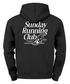 Herren Hoodie Backprint Sport Laufen Joggen Grafik Sunday Running Club Retro Rückenaufdruck Fashion Streetstyle Neverless®preview