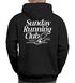 Herren Hoodie Backprint Sport Laufen Joggen Grafik Sunday Running Club Retro Rückenaufdruck Fashion Streetstyle Neverless®preview