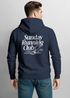 Herren Hoodie Backprint Sport Laufen Joggen Grafik Sunday Running Club Retro Rückenaufdruck Fashion Streetstyle Neverless®preview