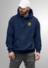 Herren Hoodie Backprint SpuchThink Outside Rückenaufdruck Wald Outdoor Camping Motiv Kapuzenpulli Männer Neverless®preview
