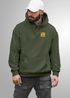 Herren Hoodie Backprint SpuchThink Outside Rückenaufdruck Wald Outdoor Camping Motiv Kapuzenpulli Männer Neverless®preview