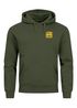 Herren Hoodie Backprint SpuchThink Outside Rückenaufdruck Wald Outdoor Camping Motiv Kapuzenpulli Männer Neverless®preview