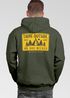 Herren Hoodie Backprint SpuchThink Outside Rückenaufdruck Wald Outdoor Camping Motiv Kapuzenpulli Männer Neverless®preview