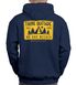 Herren Hoodie Backprint SpuchThink Outside Rückenaufdruck Wald Outdoor Camping Motiv Kapuzenpulli Männer Neverless®preview