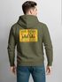 Herren Hoodie Backprint SpuchThink Outside Rückenaufdruck Wald Outdoor Camping Motiv Kapuzenpulli Männer Neverless®preview