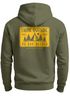 Herren Hoodie Backprint SpuchThink Outside Rückenaufdruck Wald Outdoor Camping Motiv Kapuzenpulli Männer Neverless®preview