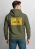 Herren Hoodie Backprint SpuchThink Outside Rückenaufdruck Wald Outdoor Camping Motiv Kapuzenpulli Männer Neverless®preview