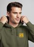 Herren Hoodie Backprint SpuchThink Outside Rückenaufdruck Wald Outdoor Camping Motiv Kapuzenpulli Männer Neverless®preview
