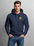 Herren Hoodie Backprint SpuchThink Outside Rückenaufdruck Wald Outdoor Camping Motiv Kapuzenpulli Männer Neverless®preview