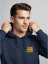 Herren Hoodie Backprint SpuchThink Outside Rückenaufdruck Wald Outdoor Camping Motiv Kapuzenpulli Männer Neverless®preview