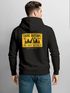 Herren Hoodie Backprint SpuchThink Outside Rückenaufdruck Wald Outdoor Camping Motiv Kapuzenpulli Männer Neverless®preview