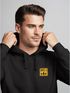 Herren Hoodie Backprint SpuchThink Outside Rückenaufdruck Wald Outdoor Camping Motiv Kapuzenpulli Männer Neverless®preview