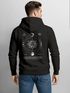 Herren Hoodie Backprint Sun & Moon | Kapuzensweatshirt mit Sonne Mond Design Spiritual Streetwear Style Neverless®preview