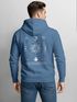 Herren Hoodie Backprint Sun & Moon | Kapuzensweatshirt mit Sonne Mond Design Spiritual Streetwear Style Neverless®preview