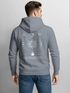 Herren Hoodie Backprint Sun & Moon | Kapuzensweatshirt mit Sonne Mond Design Spiritual Streetwear Style Neverless®preview