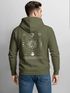 Herren Hoodie Backprint Sun & Moon | Kapuzensweatshirt mit Sonne Mond Design Spiritual Streetwear Style Neverless®preview