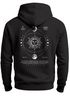 Herren Hoodie Backprint Sun & Moon | Kapuzensweatshirt mit Sonne Mond Design Spiritual Streetwear Style Neverless®preview