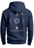 Herren Hoodie Backprint Sun & Moon | Kapuzensweatshirt mit Sonne Mond Design Spiritual Streetwear Style Neverless®preview