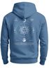 Herren Hoodie Backprint Sun & Moon | Kapuzensweatshirt mit Sonne Mond Design Spiritual Streetwear Style Neverless®preview