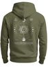 Herren Hoodie Backprint Sun & Moon | Kapuzensweatshirt mit Sonne Mond Design Spiritual Streetwear Style Neverless®preview