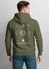 Herren Hoodie Backprint Sun & Moon | Kapuzensweatshirt mit Sonne Mond Design Spiritual Streetwear Style Neverless®preview
