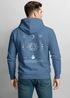 Herren Hoodie Backprint Sun & Moon | Kapuzensweatshirt mit Sonne Mond Design Spiritual Streetwear Style Neverless®preview