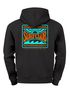 Herren Hoodie Backprint Surfclub California | Surf Design Kapuzensweatshirt mit Retro Grafik Beachwear Style Neverless®preview