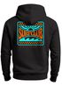 Herren Hoodie Backprint Surfclub California | Surf Design Kapuzensweatshirt mit Retro Grafik Beachwear Style Neverless®preview