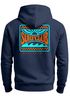 Herren Hoodie Backprint Surfclub California | Surf Design Kapuzensweatshirt mit Retro Grafik Beachwear Style Neverless®preview