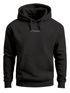 Herren Hoodie Backprint Take Me to Paradise | Schwarzweiß Palmen Motiv Minimal Streetwear Style Neverless®preview