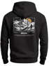 Herren Hoodie Backprint Wandern Himalaya Rückenaufdruck Motiv Kapuzen-Pullover Männer Fashion Streetstyle Neverless®preview