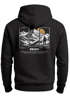 Herren Hoodie Backprint Wandern Himalaya Rückenaufdruck Motiv Kapuzen-Pullover Männer Fashion Streetstyle Neverless®preview