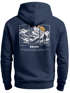 Herren Hoodie Backprint Wandern Himalaya Rückenaufdruck Motiv Kapuzen-Pullover Männer Fashion Streetstyle Neverless®preview