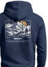 Herren Hoodie Backprint Wandern Himalaya Rückenaufdruck Motiv Kapuzen-Pullover Männer Fashion Streetstyle Neverless®preview