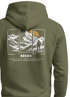 Herren Hoodie Backprint Wandern Himalaya Rückenaufdruck Motiv Kapuzen-Pullover Männer Fashion Streetstyle Neverless®preview