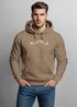 Herren Hoodie Camping Line Art Kapuzensweatshirt mit Outdoor Symbolen Lagerfeuer Berge Männer Fashion Streetstyle Neverless®preview