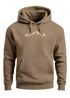Herren Hoodie Camping Line Art Kapuzensweatshirt mit Outdoor Symbolen Lagerfeuer Berge Männer Fashion Streetstyle Neverless®preview