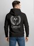Herren Hoodie Courtside Tennis Club | Kapuzensweatshirt mit Tennis-Motiv und Rückendruck | Sportlicher Look Streetwear Neverless®preview