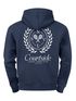 Herren Hoodie Courtside Tennis Club | Kapuzensweatshirt mit Tennis-Motiv und Rückendruck | Sportlicher Look Streetwear Neverless®preview
