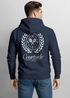 Herren Hoodie Courtside Tennis Club | Kapuzensweatshirt mit Tennis-Motiv und Rückendruck | Sportlicher Look Streetwear Neverless®preview