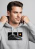 Herren Hoodie Expedition Unknown Kapuzensweatshirt Berglinien Print Adventure Design Männer Streetstyle Neverless®preview