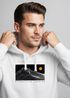 Herren Hoodie Expedition Unknown Kapuzensweatshirt Berglinien Print Adventure Design Männer Streetstyle Neverless®preview