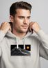 Herren Hoodie Expedition Unknown Kapuzensweatshirt Berglinien Print Adventure Design Männer Streetstyle Neverless®preview
