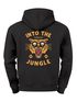 Herren Hoodie Into the Jungle | Kapuzensweatshirt mit Tiger Print und Retro Design Streetwear Fashion Männer Neverless®preview