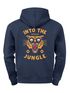 Herren Hoodie Into the Jungle | Kapuzensweatshirt mit Tiger Print und Retro Design Streetwear Fashion Männer Neverless®preview