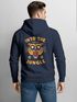 Herren Hoodie Into the Jungle | Kapuzensweatshirt mit Tiger Print und Retro Design Streetwear Fashion Männer Neverless®preview