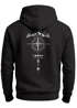 Herren Hoodie Kompass Design Rückenaufdruck Outdoor Symbole Kapuzen-Pullover Männer Fashion Streetstyle Neverless®preview