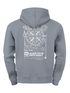 Herren Hoodie Kompass Motiv Backprint | Neverless Point North Kapuzenpullover mit Schriftzug Align Your Path Right Neverless®preview