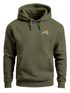 Herren Hoodie Minimal Mountain Kapuzensweatshirt Logo Bergmotiv Nature Inspired Streetwear Neverless®preview